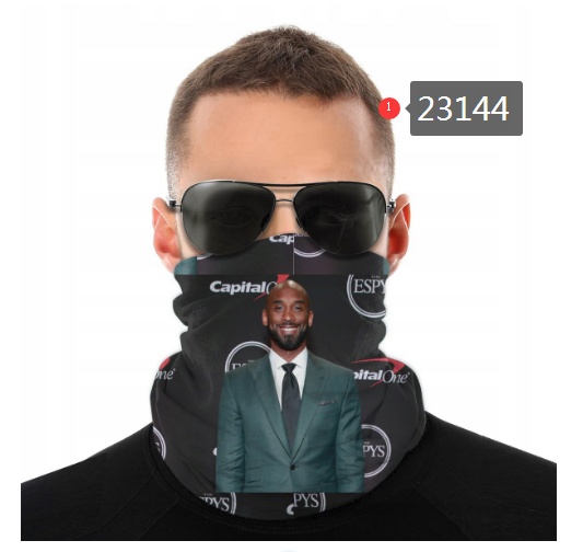 NBA 2021 Los Angeles Lakers #24 kobe bryant 23144 Dust mask with filter->nba dust mask->Sports Accessory
